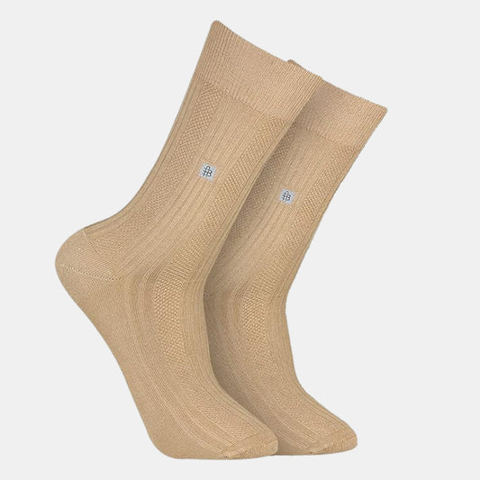 Men's Cosmic Ribbed Formal Socks - Tender Green
