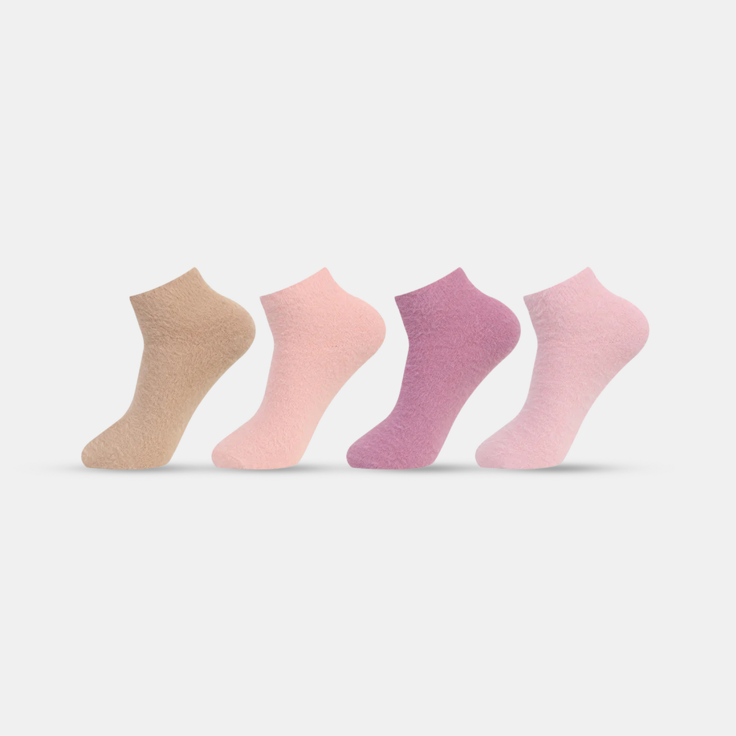 Women's Feather-Lite Fur Socks - Pack Of 4