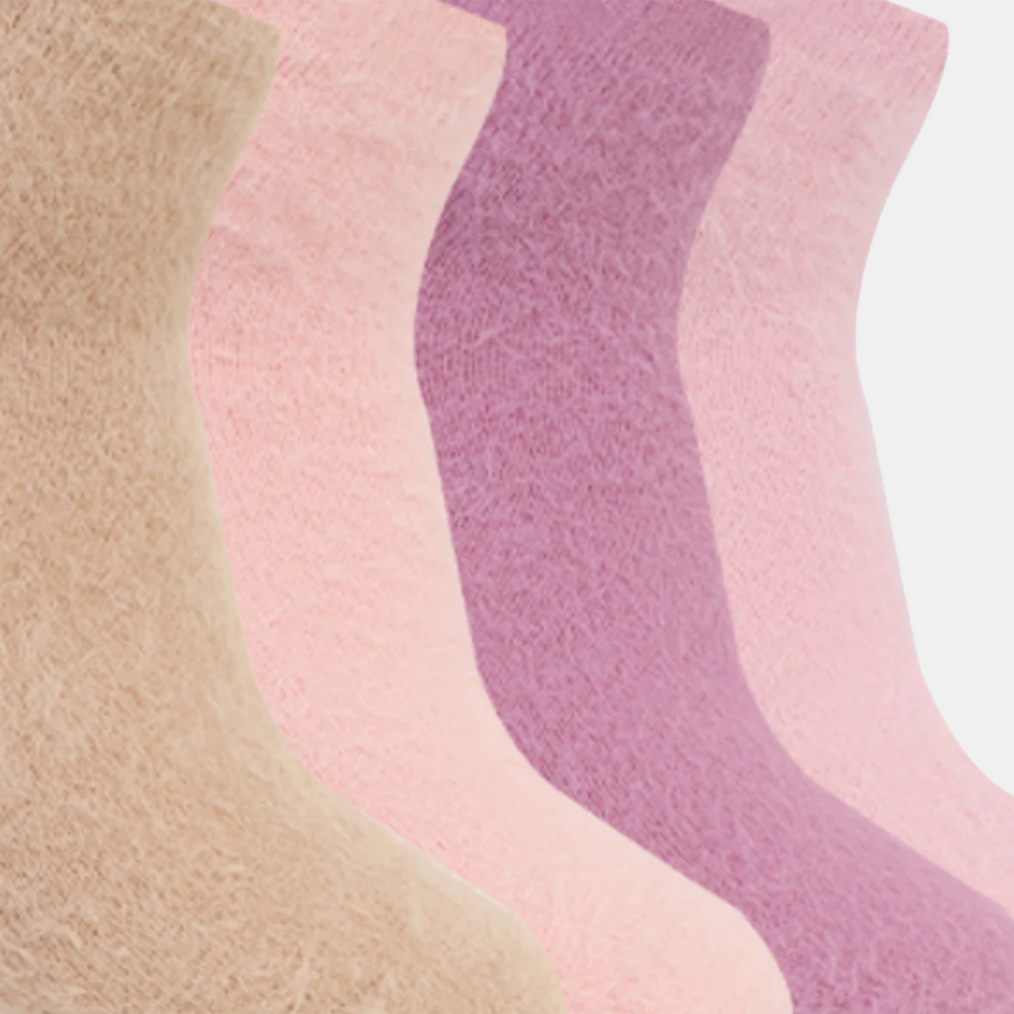 Women's Feather-Lite Fur Socks - Pack Of 4