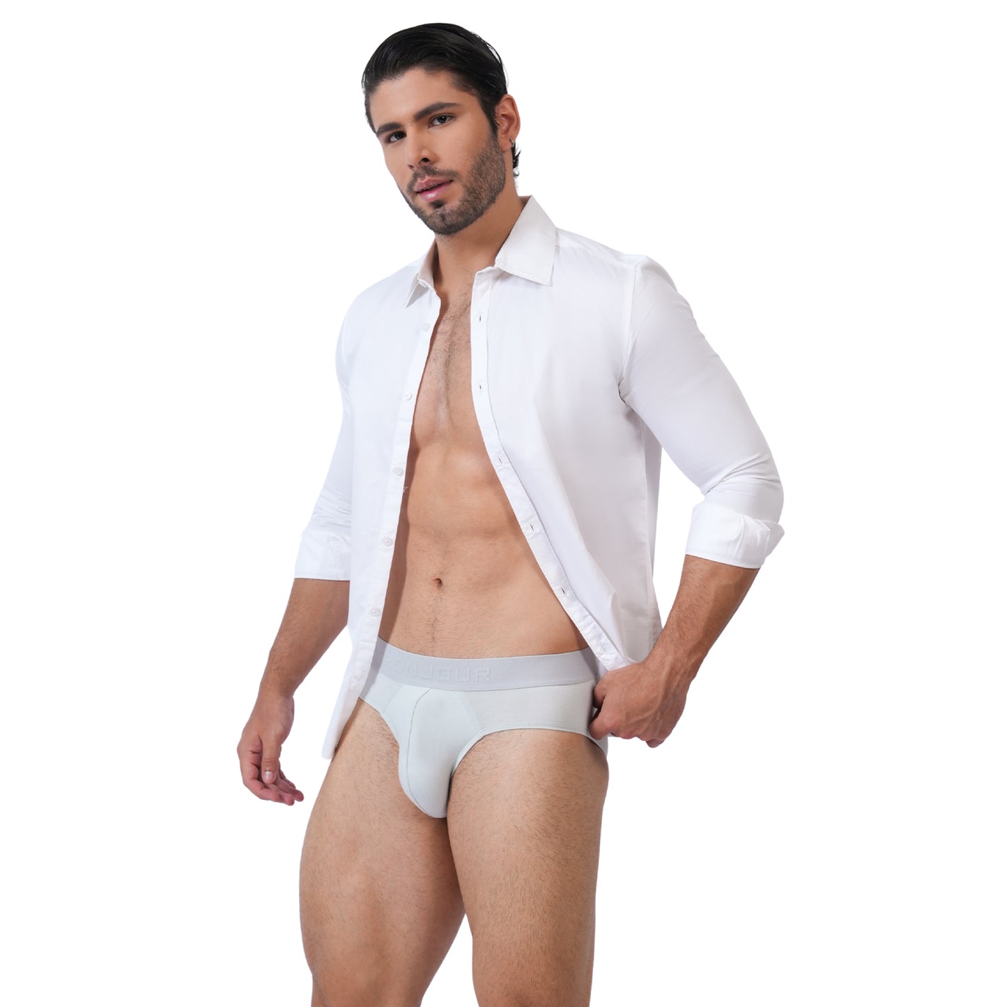 Men’s Bamboo Brief – Ultra Soft, Odour Free Grey Mist (Pack of 1)