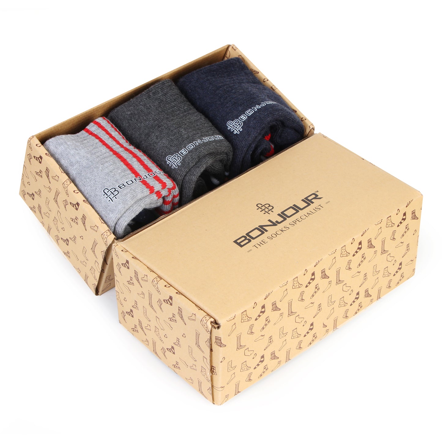 Men Cushioned Ankle Length Sports Socks -Pack Of 3