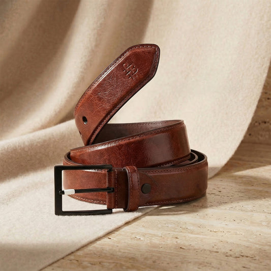 Premium Solid PU-Leather Belt for Men
