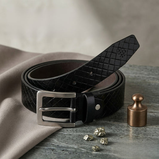 Modern Men's Pure Leather Belt-Black