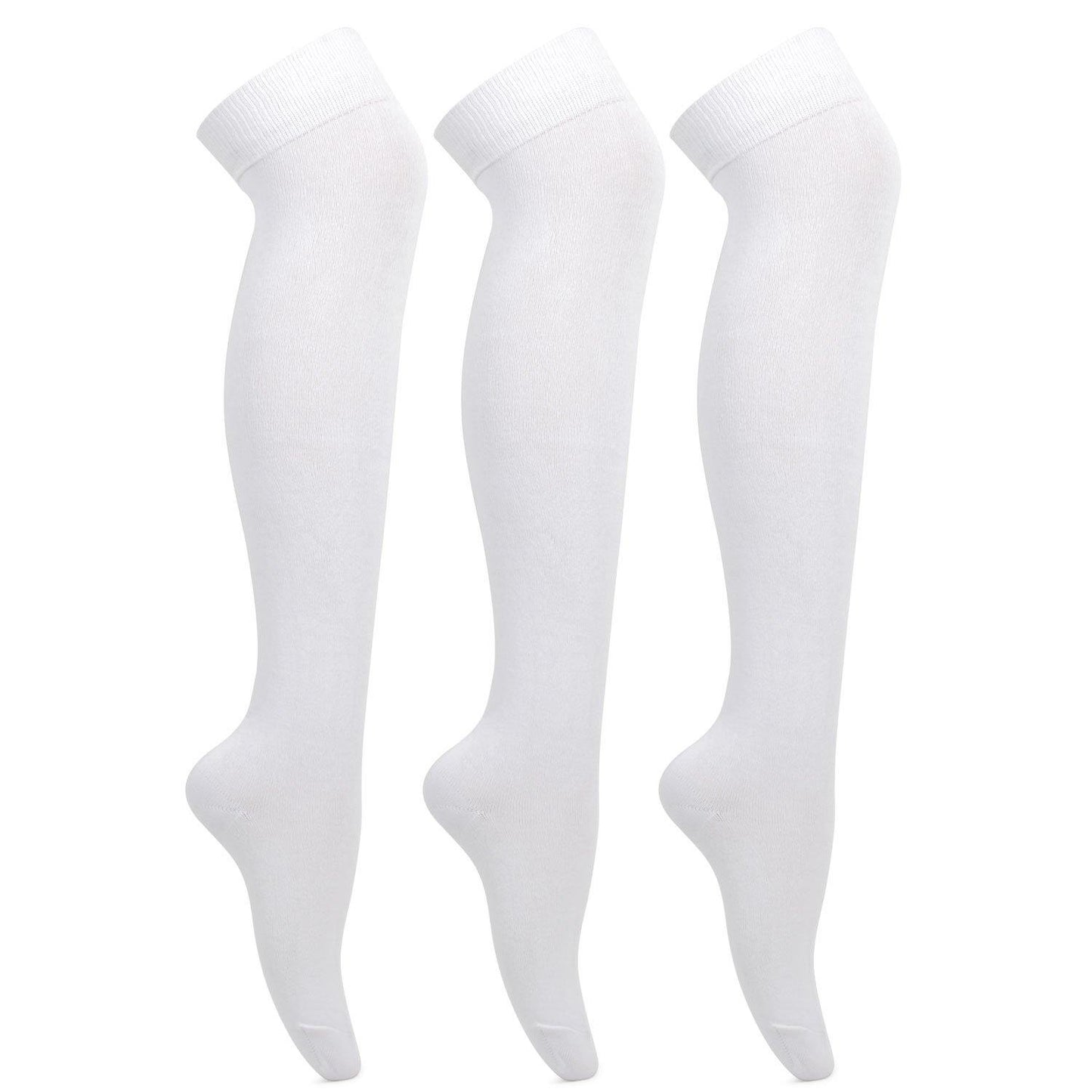 White Formal Stockings For School Girls - Pack of 3