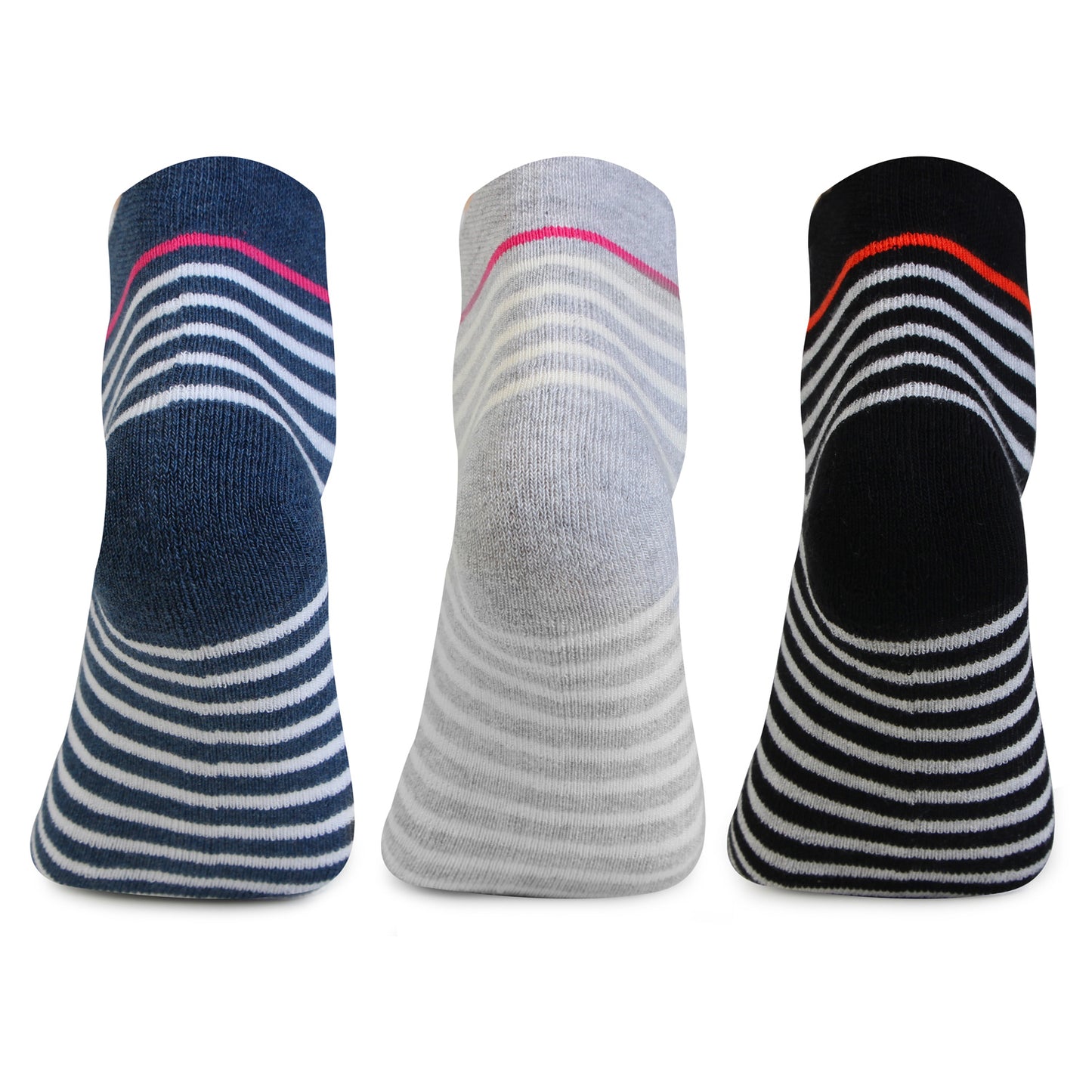 Women Ankle Length Cushioned Sports Socks-Pack Of 3