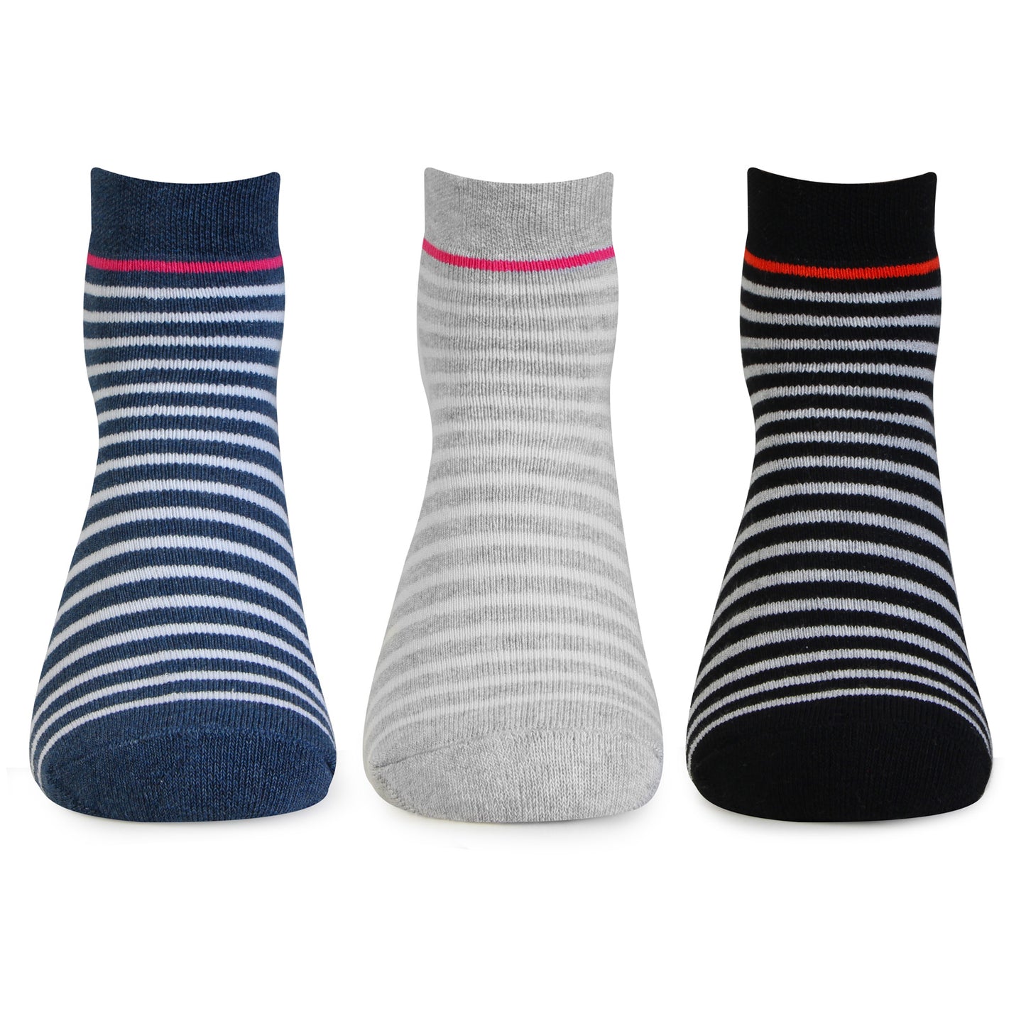Women Ankle Length Cushioned Sports Socks-Pack Of 3