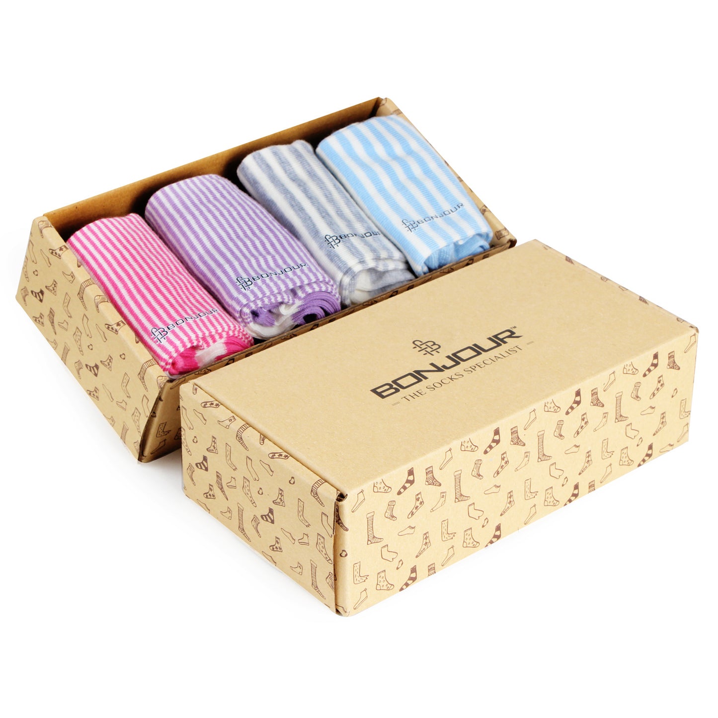 Women Secret Length Fancy Socks-Pack Of 4