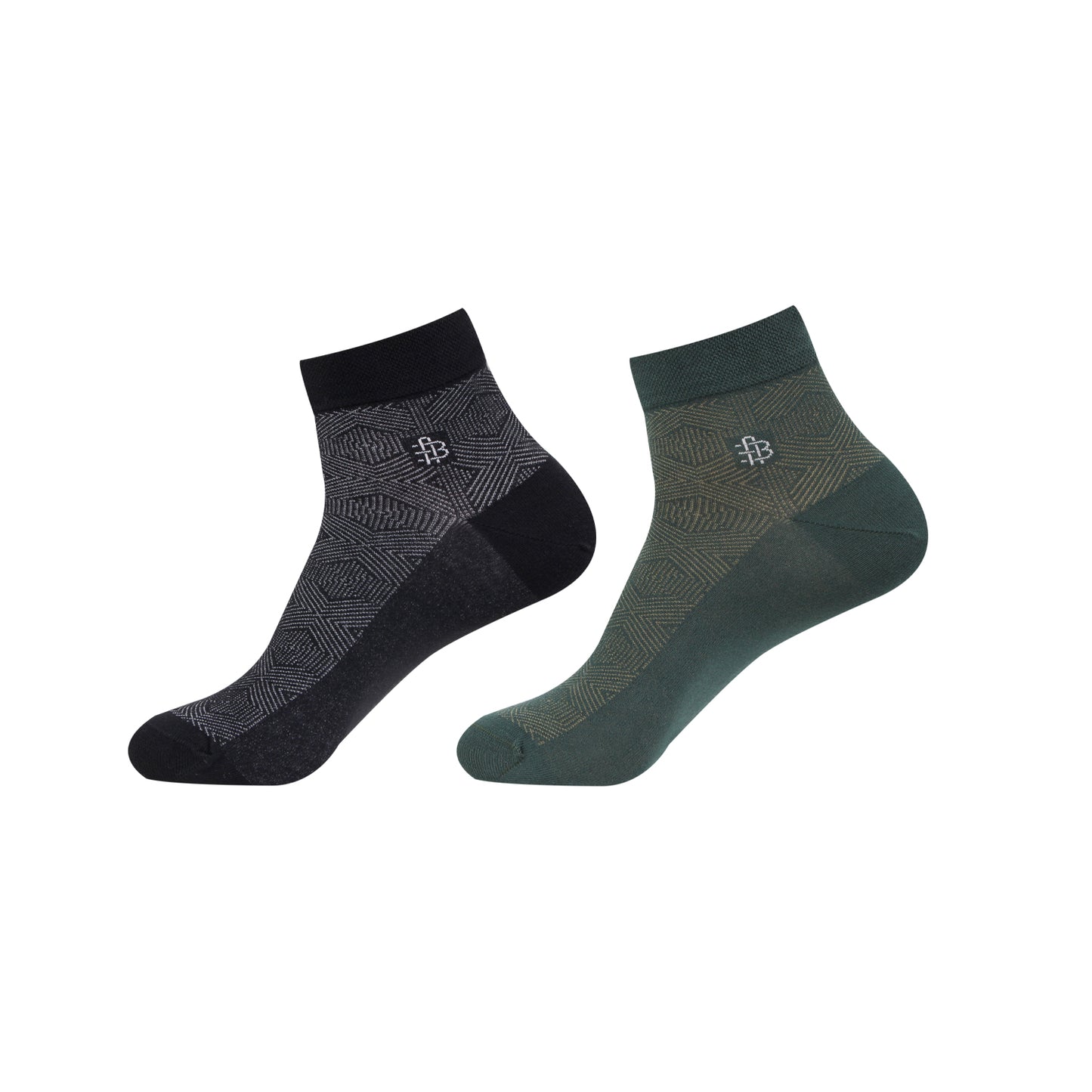 Men’s Geometric Pattern Ankle Socks