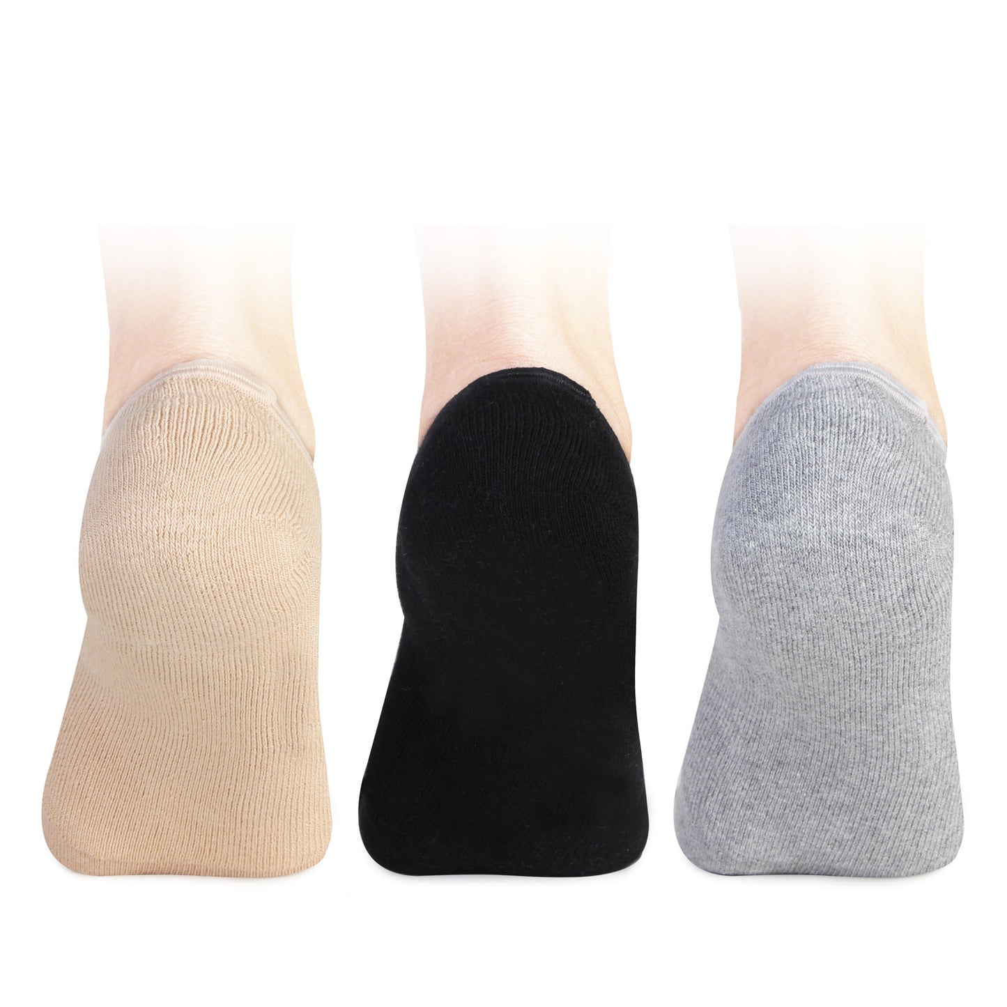 Women's Solid Terry Thumb Loafers Socks - Pack Of 3
