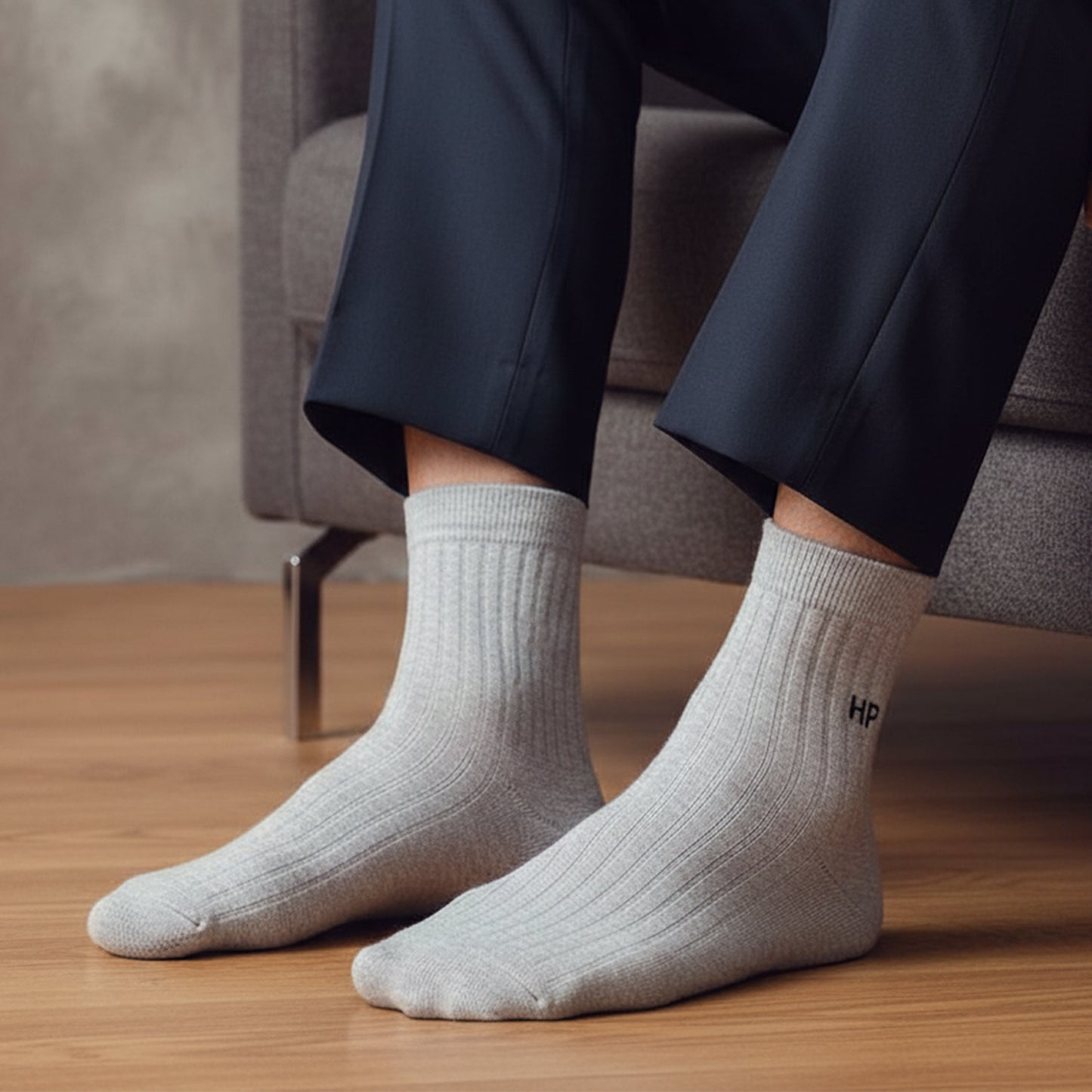 Hush Puppies Men's Cotton Ankle Rib Socks - Pack of 3