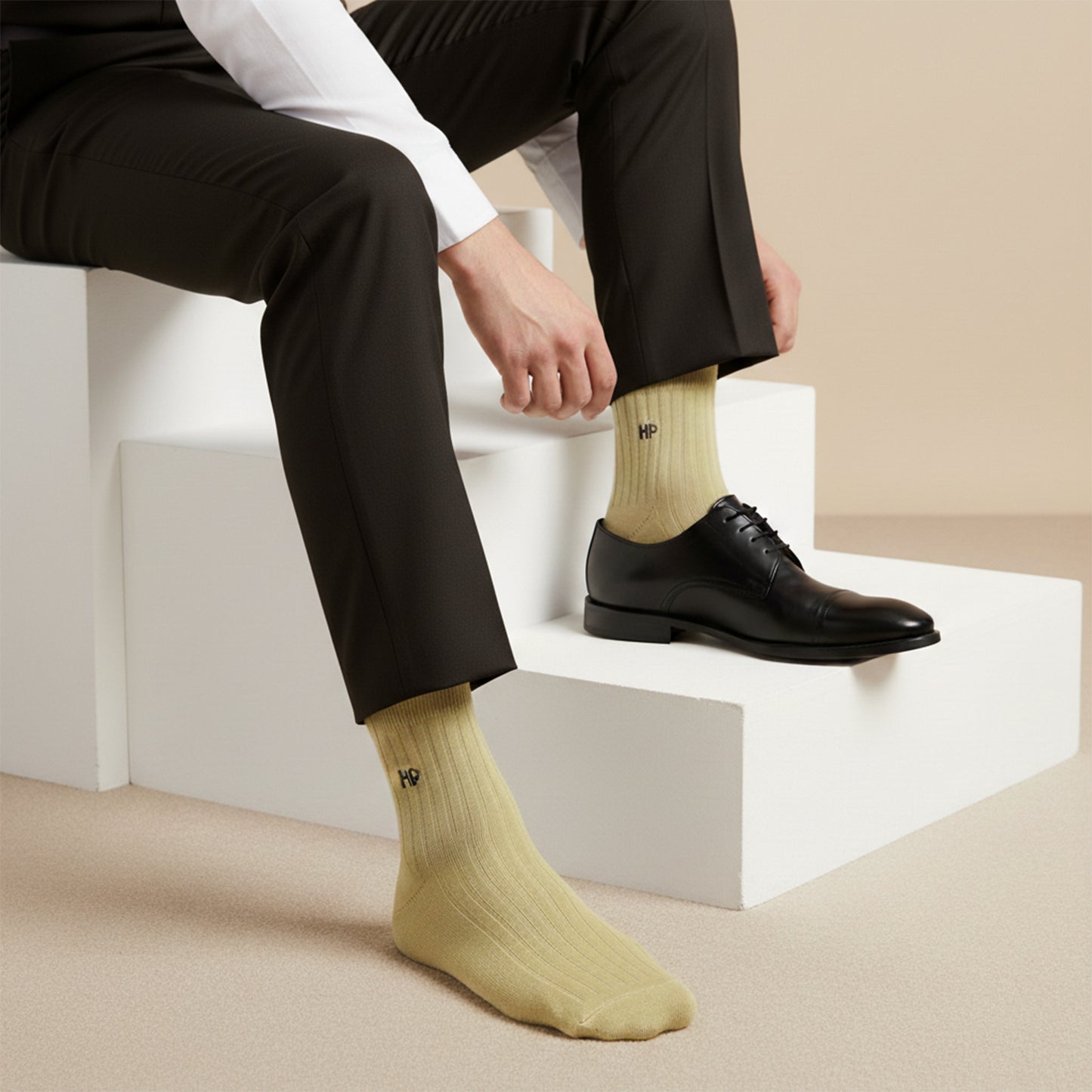 Hush Puppies Men's Cotton Ankle Rib Socks - Pack of 3