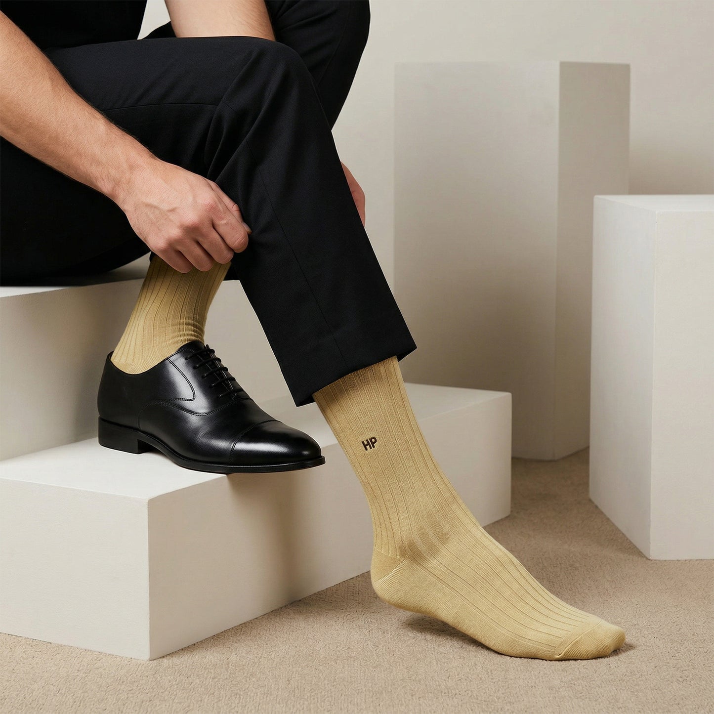 Hush Puppies Men's Cotton Crew Rib Socks - Pack of 3