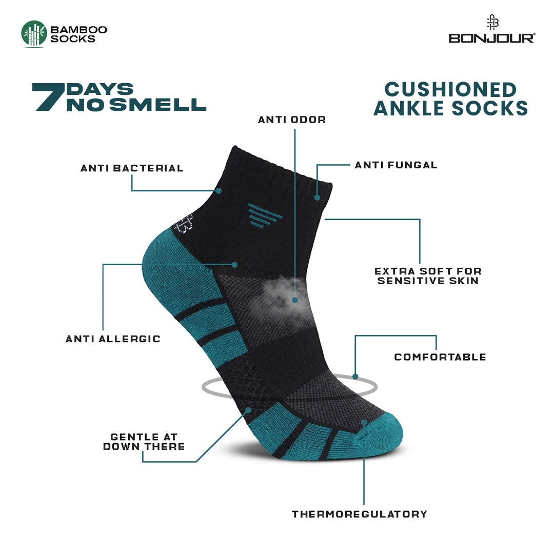 Bamboo Ankle Socks for Men- infographic