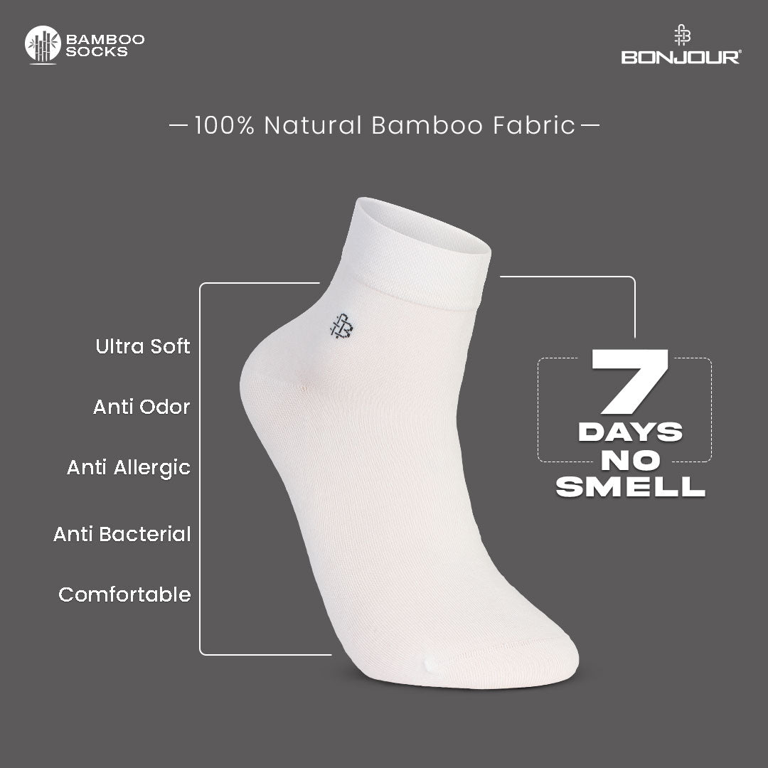 Men's super soft bamboo socks - infographic