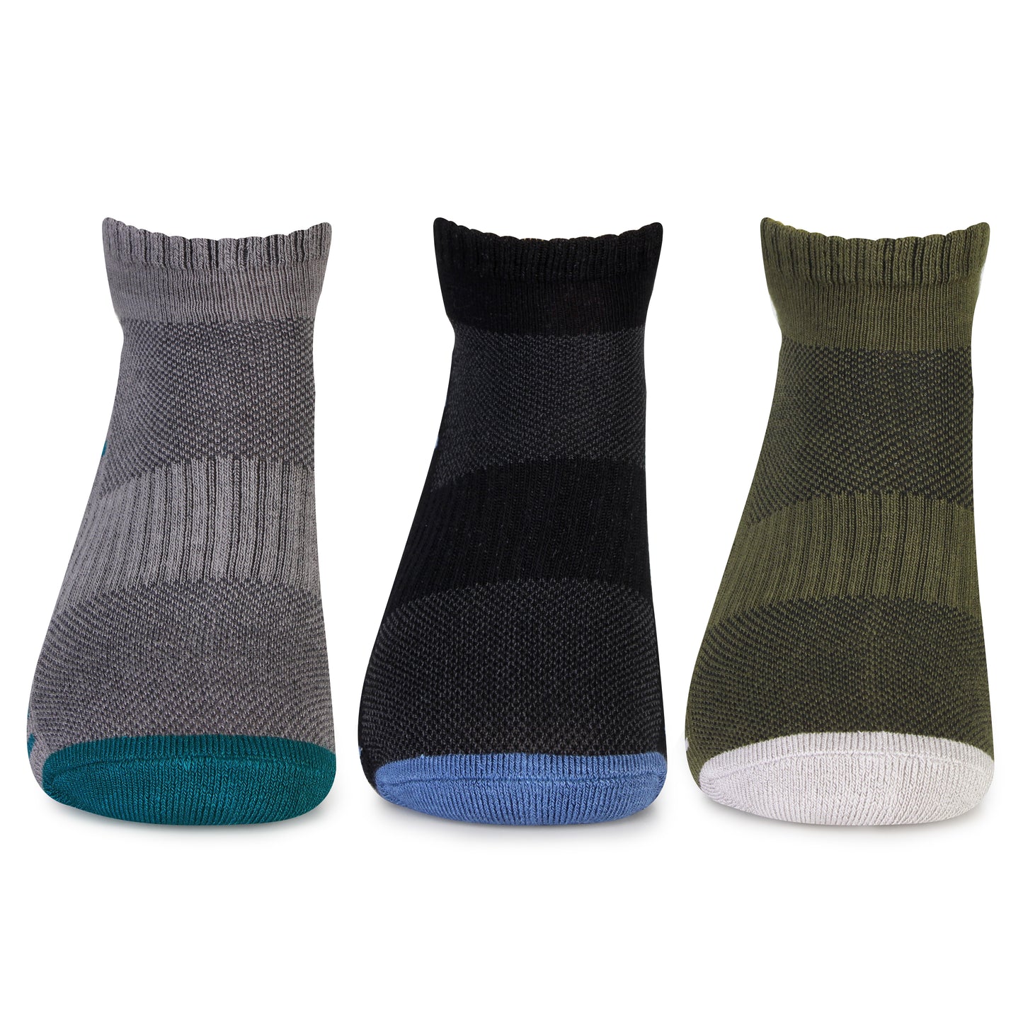 Organic Bamboo Secret Socks - Assorted Top View