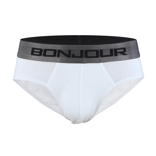 Men's Low-Rise Premia Cotton Briefs With Elasticated Band