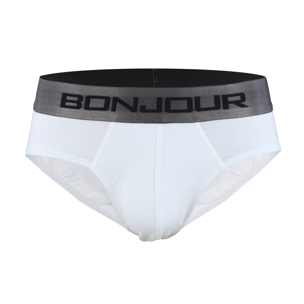 Men's Low-Rise Premia Cotton Briefs With Elasticated Band