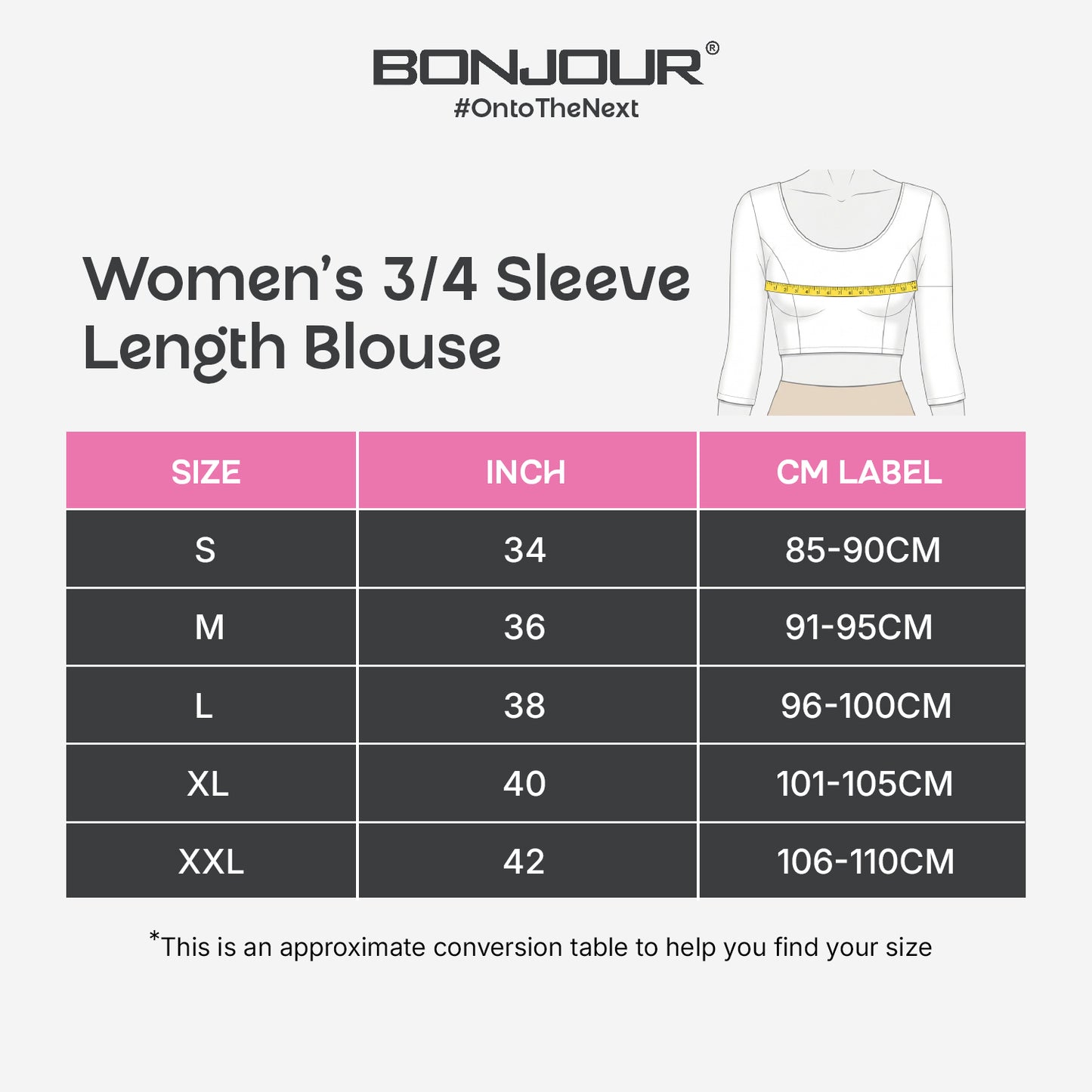Vami Women's Cotton Stretchable Readymade Blouses - Off White