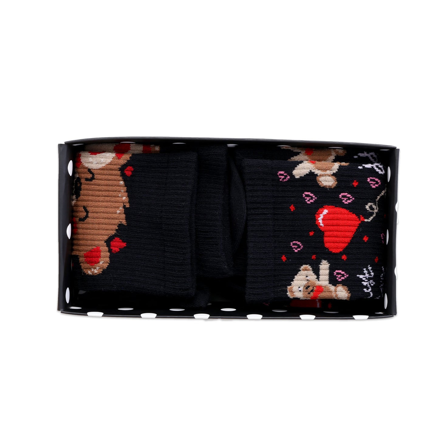 Couple Crew Length Socks - Black