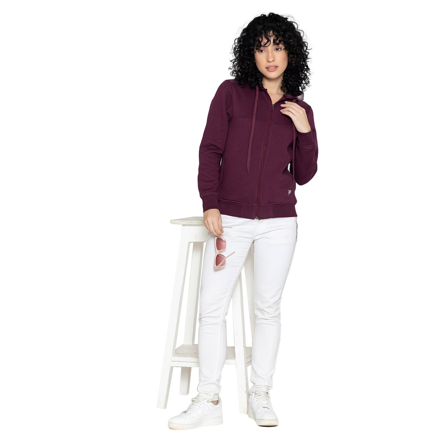 Womens Hoodie Sweat Jacket