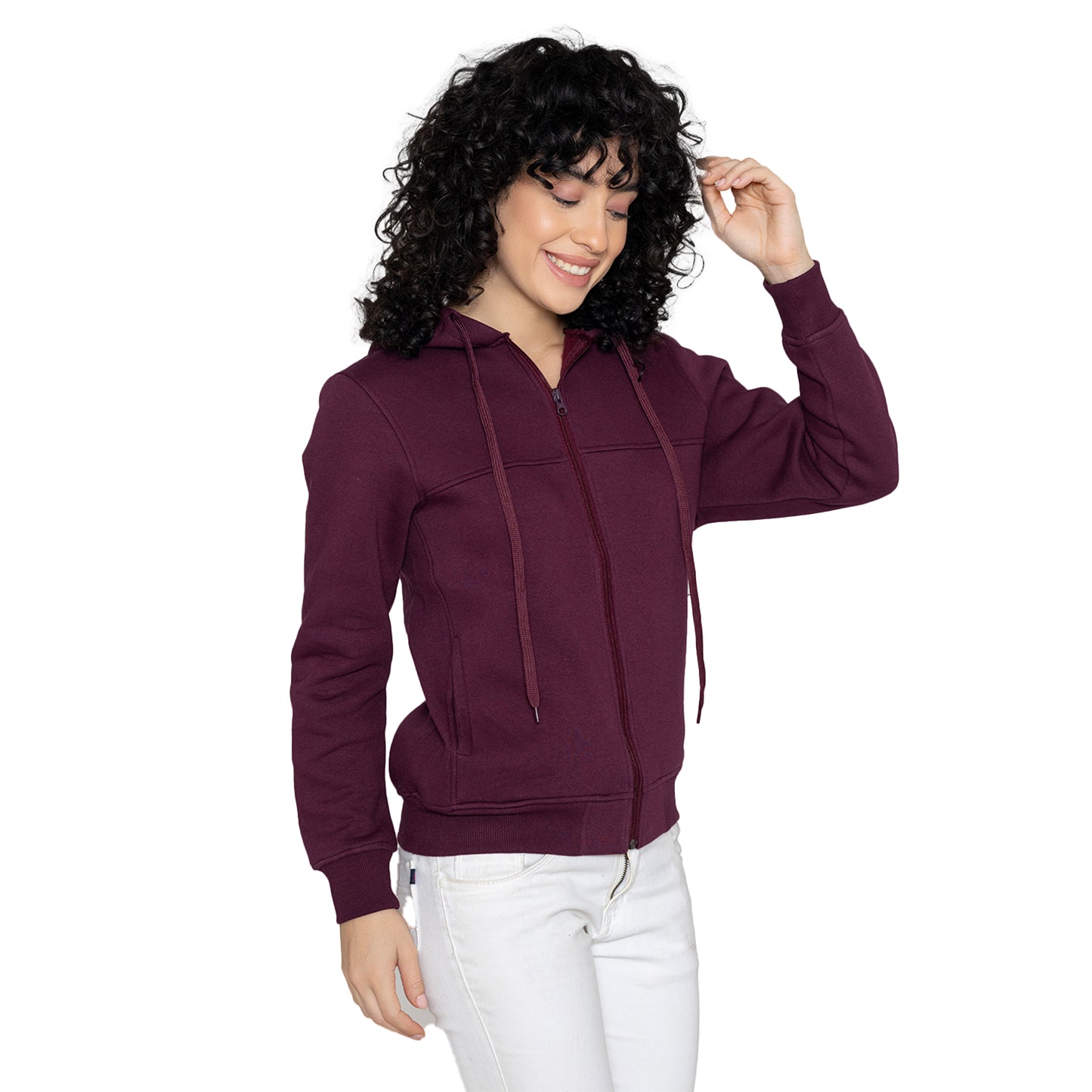 Womens Hoodie Sweat Jacket