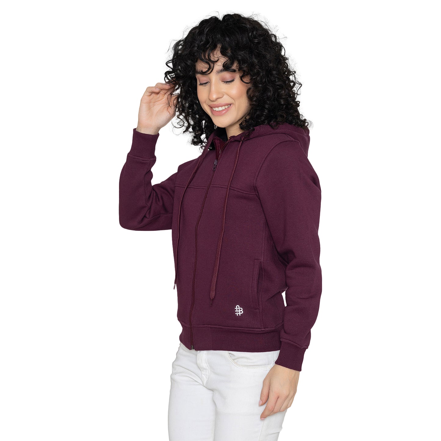 Womens Hoodie Sweat Jacket