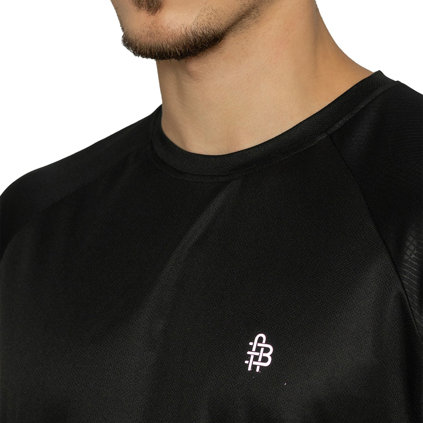 Men Printed Round Neck T-Shirt - Black