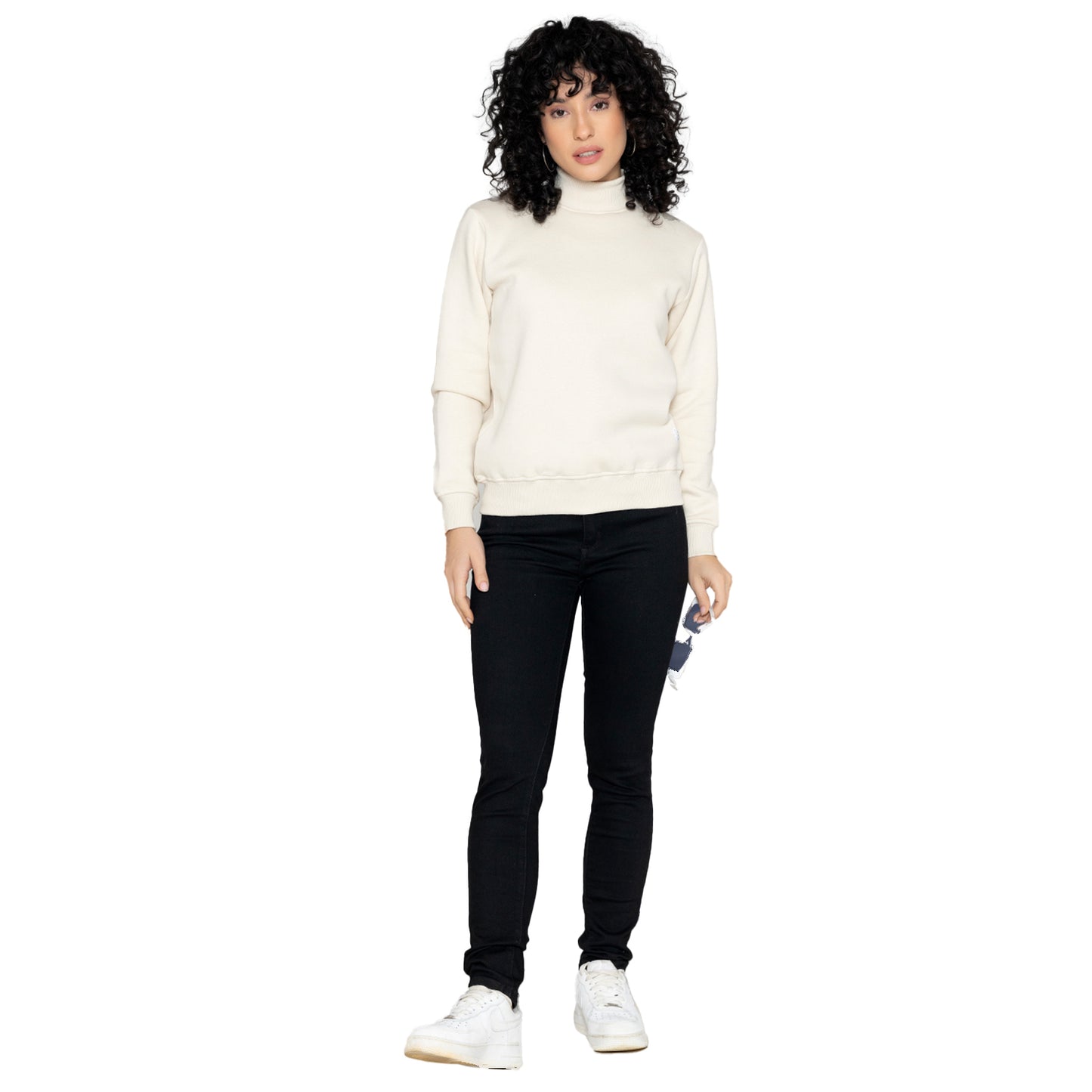 Women High Neck Sweatshirt