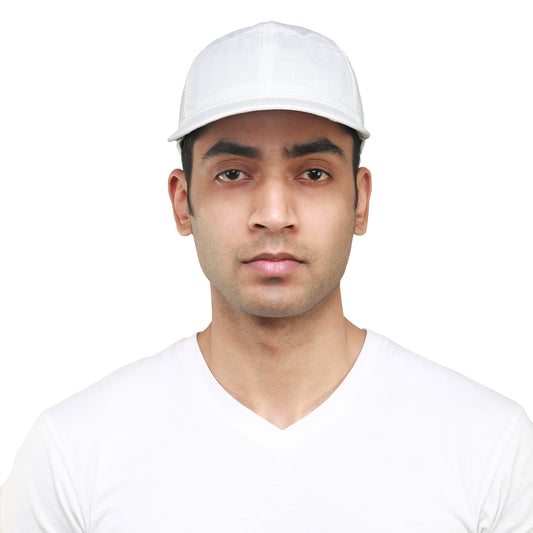 Men Adjustable sports cap (White)