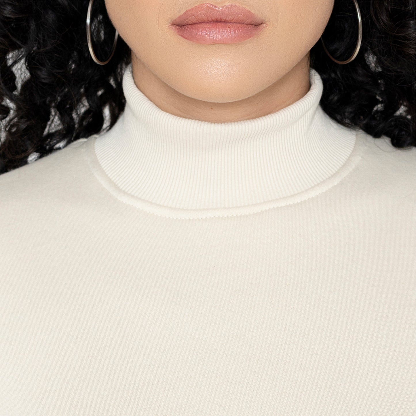 Women High Neck Sweatshirt