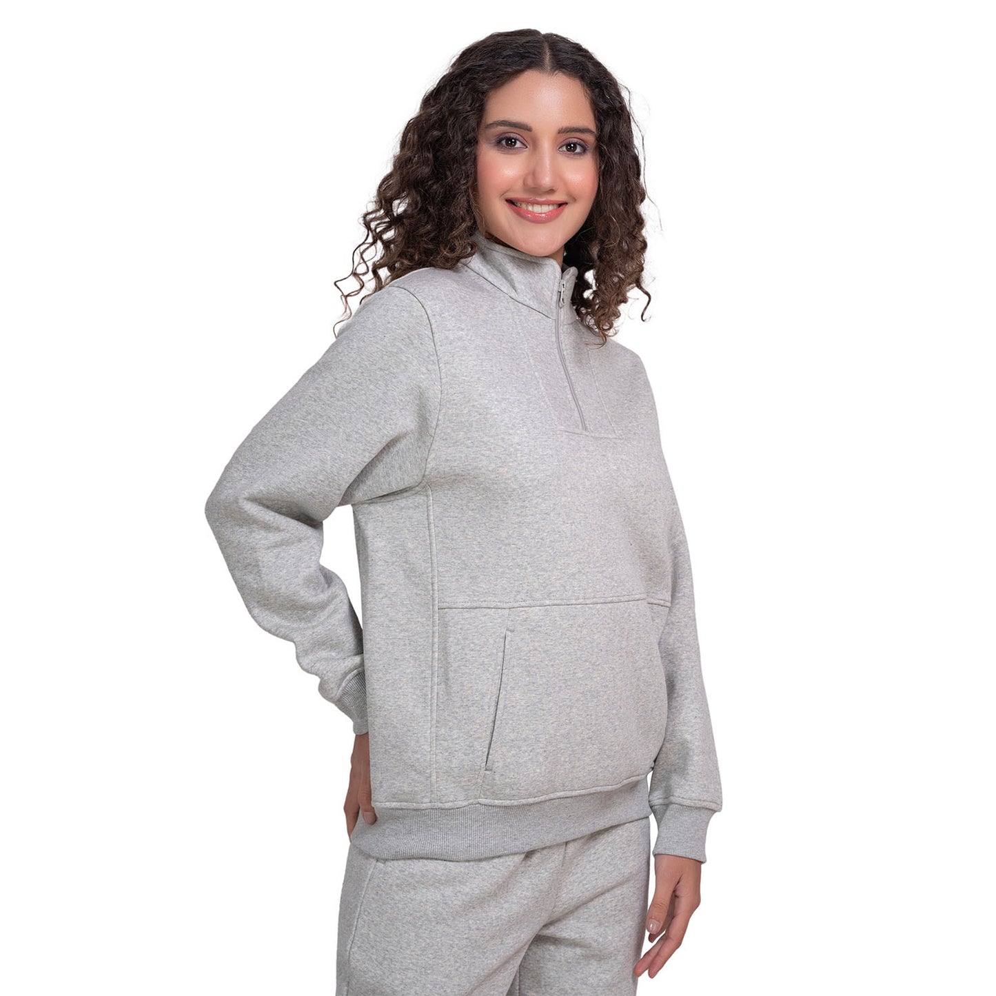 Women’s Mock Collar Half-Zip Sweatshirt
