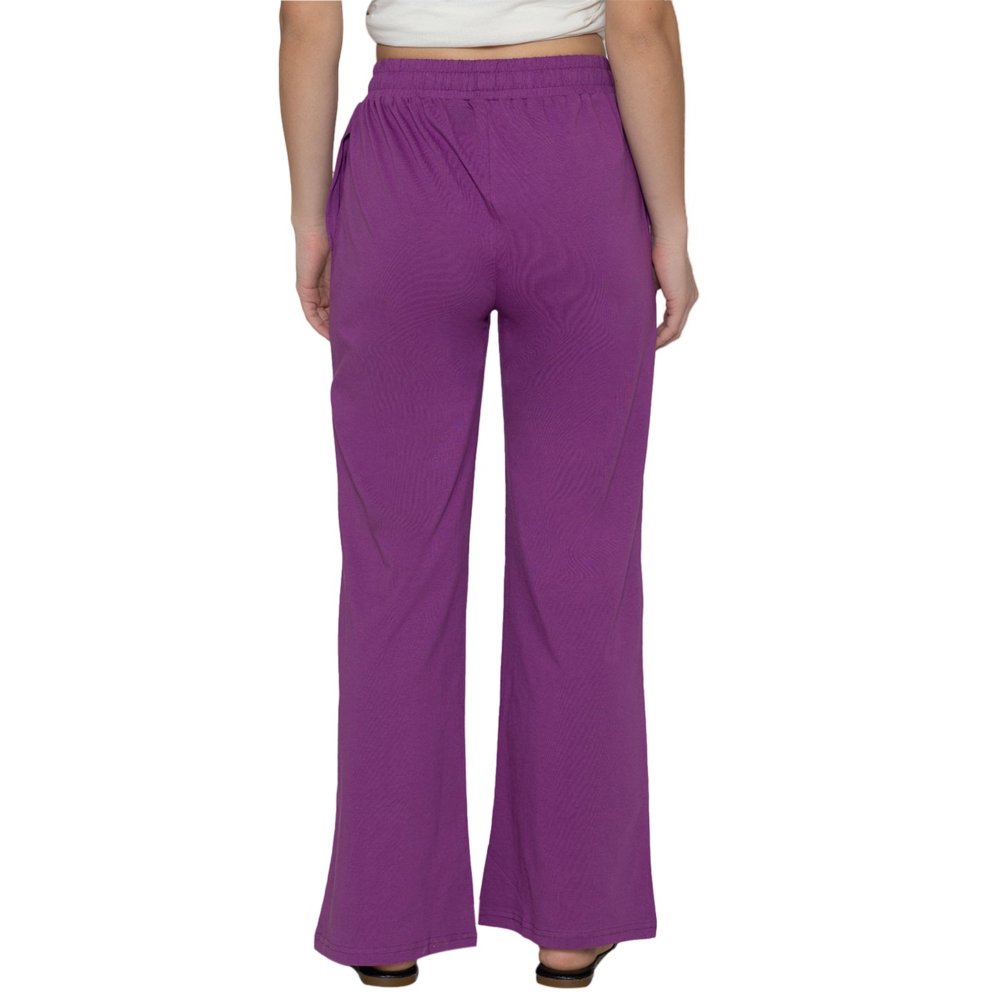 Women Flare Pant - Purple