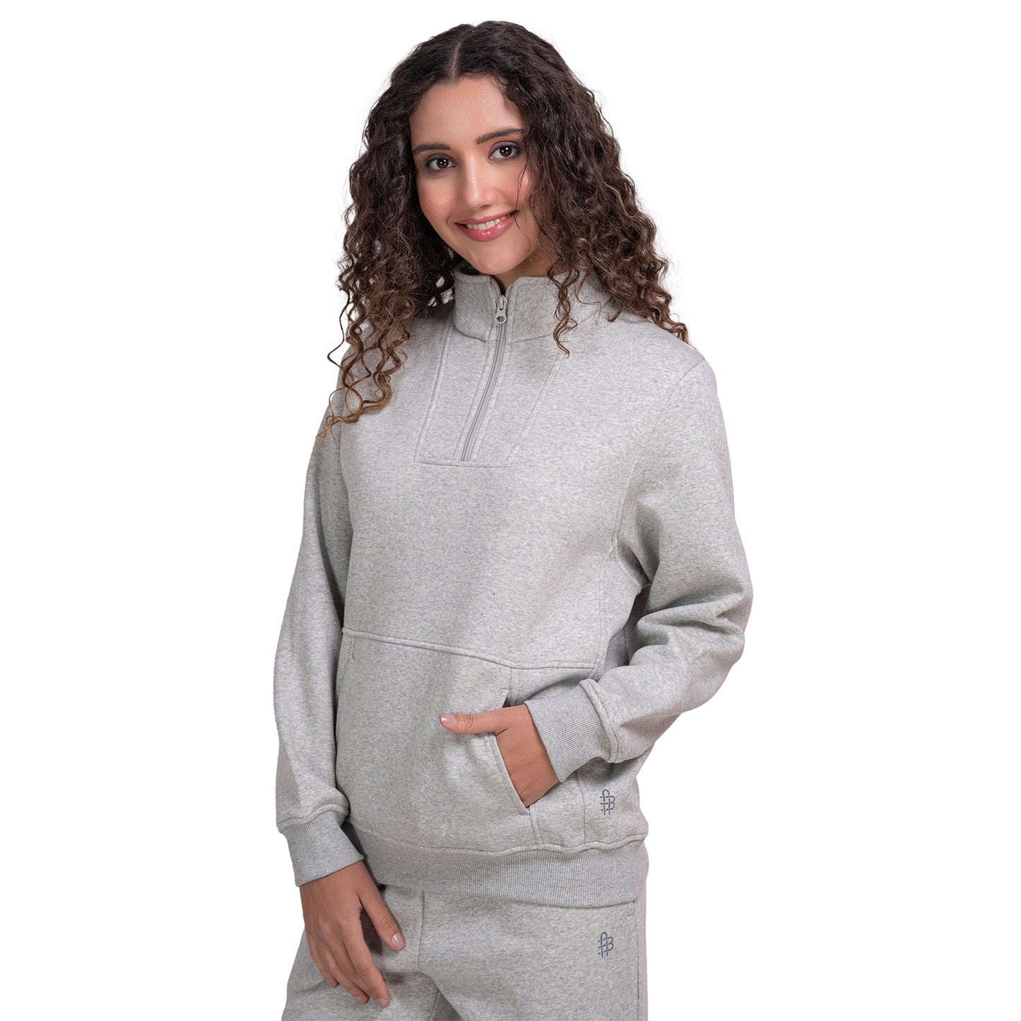 Women’s Mock Collar Half-Zip Sweatshirt