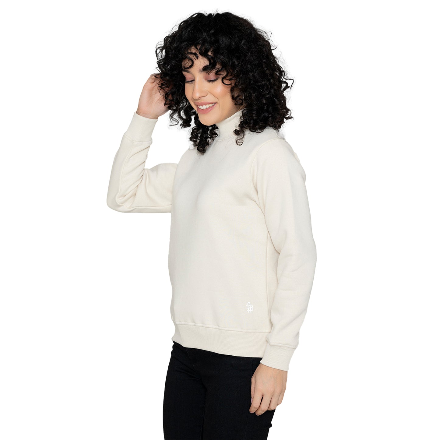 Women High Neck Sweatshirt