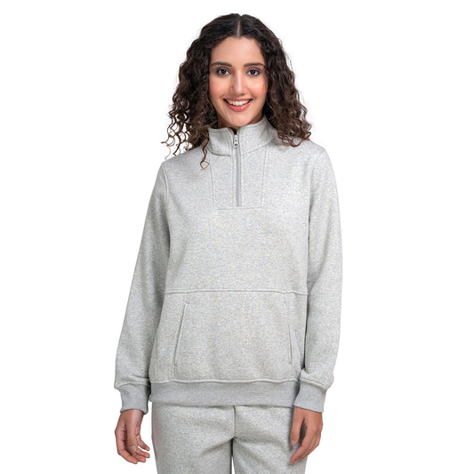 Women’s Mock Collar Half-Zip Sweatshirt