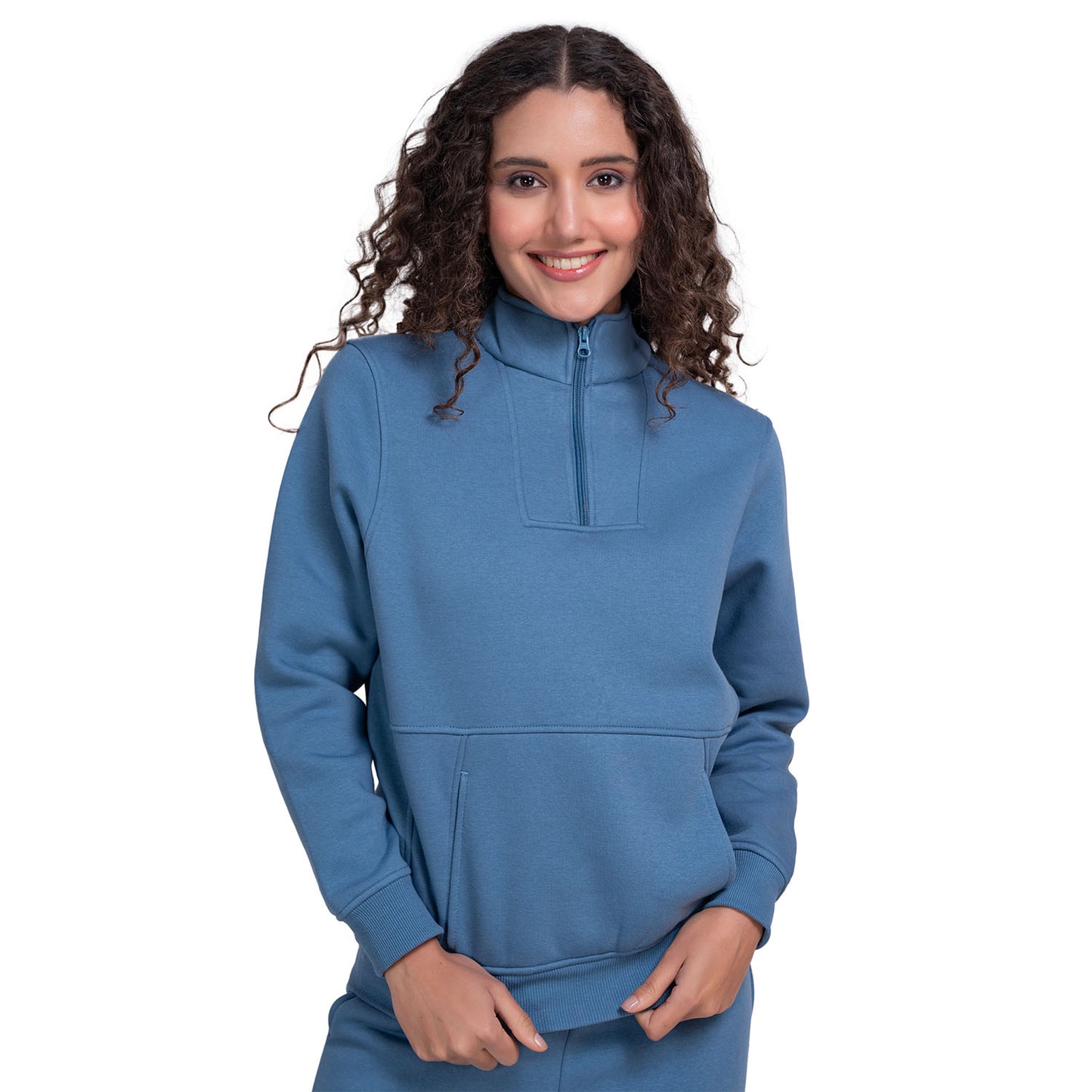 Women’s Mock Collar Half-Zip Sweatshirt