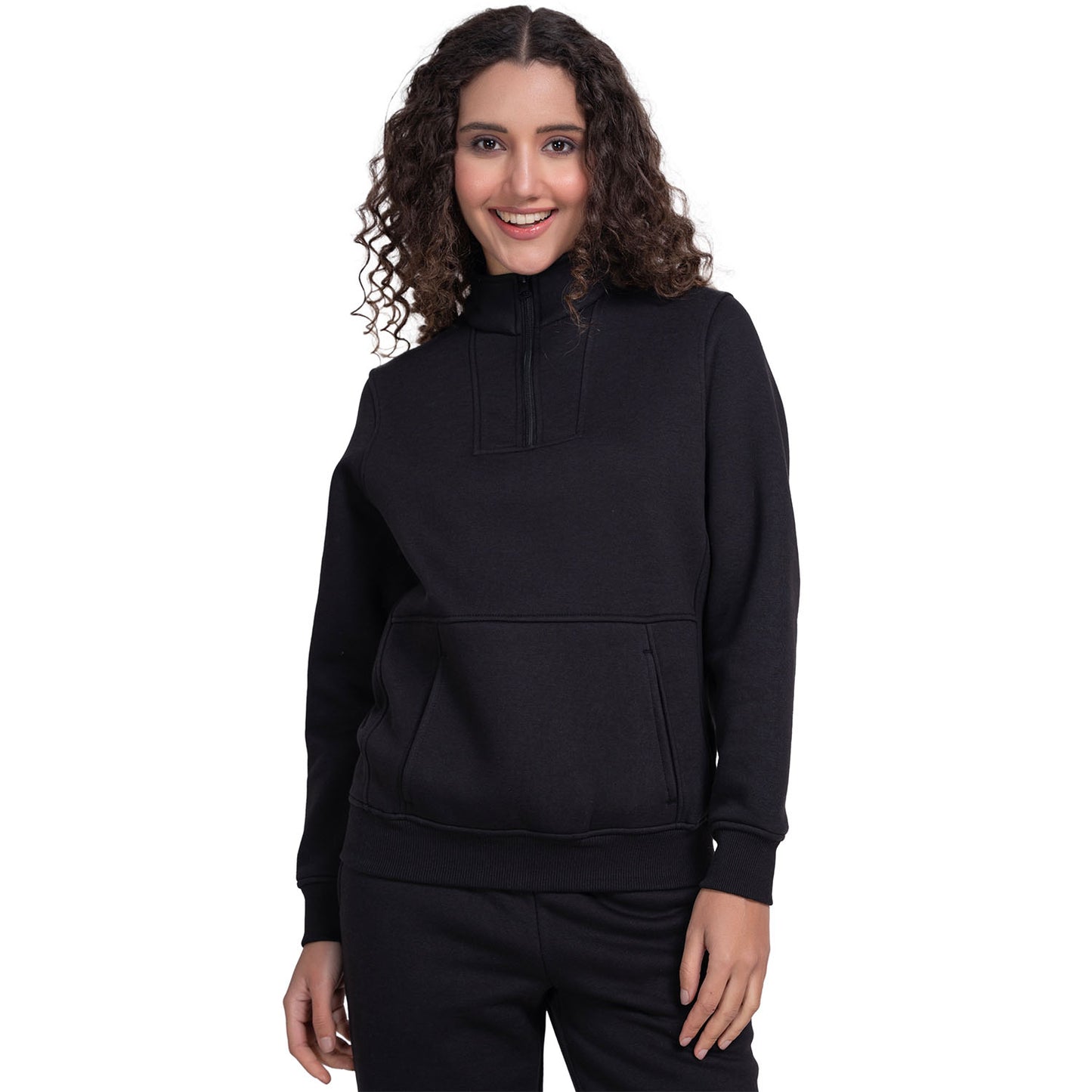 Women’s Mock Collar Half-Zip Sweatshirt