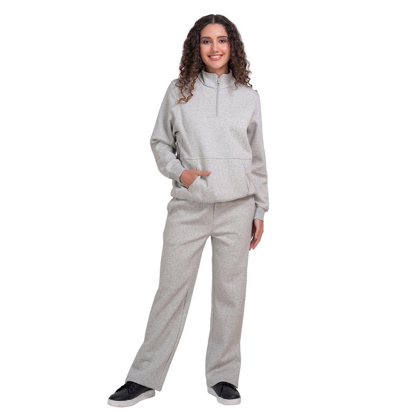 Women’s Mock Collar Half-Zip Sweatshirt