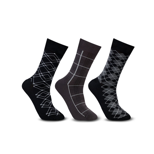Men Elite Designer Socks - Pack of 3