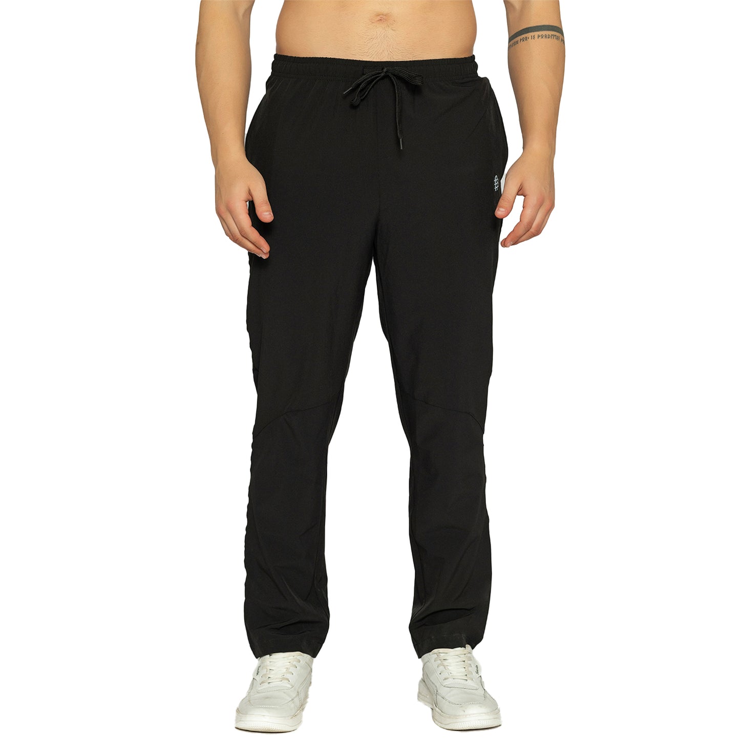 Men's Solid Trackpant- Black
