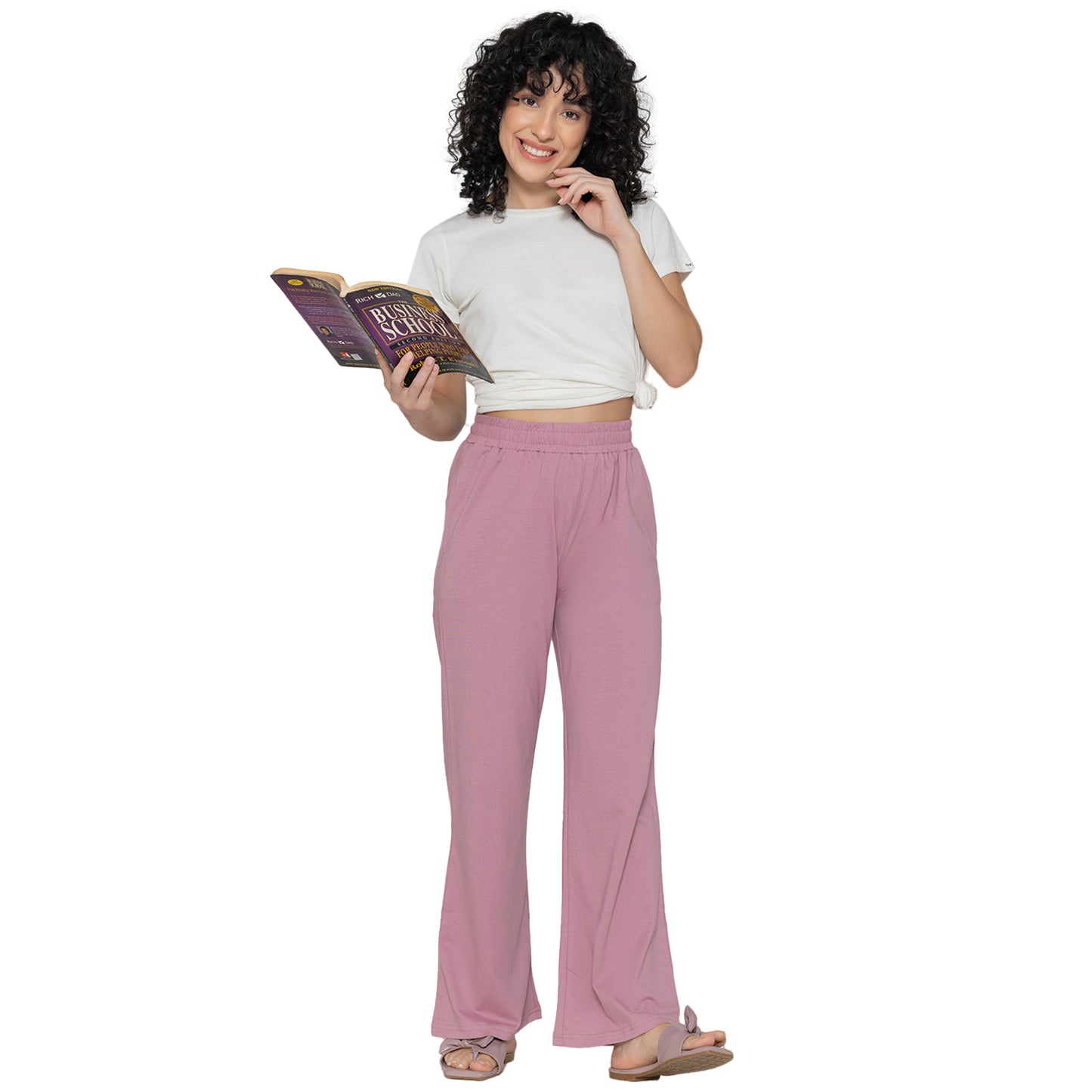 Women Flare Pants - Lilac