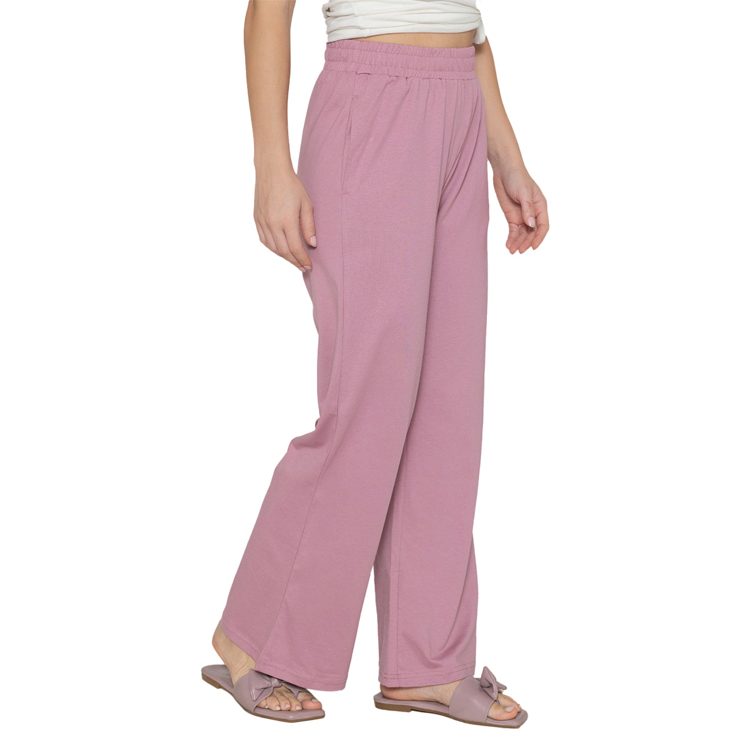 Women Flare Pants - Lilac