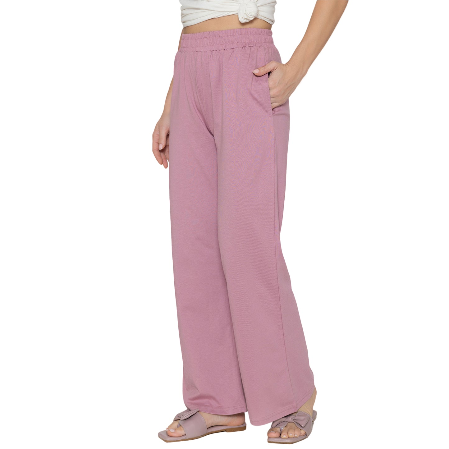 Women Flare Pants - Lilac