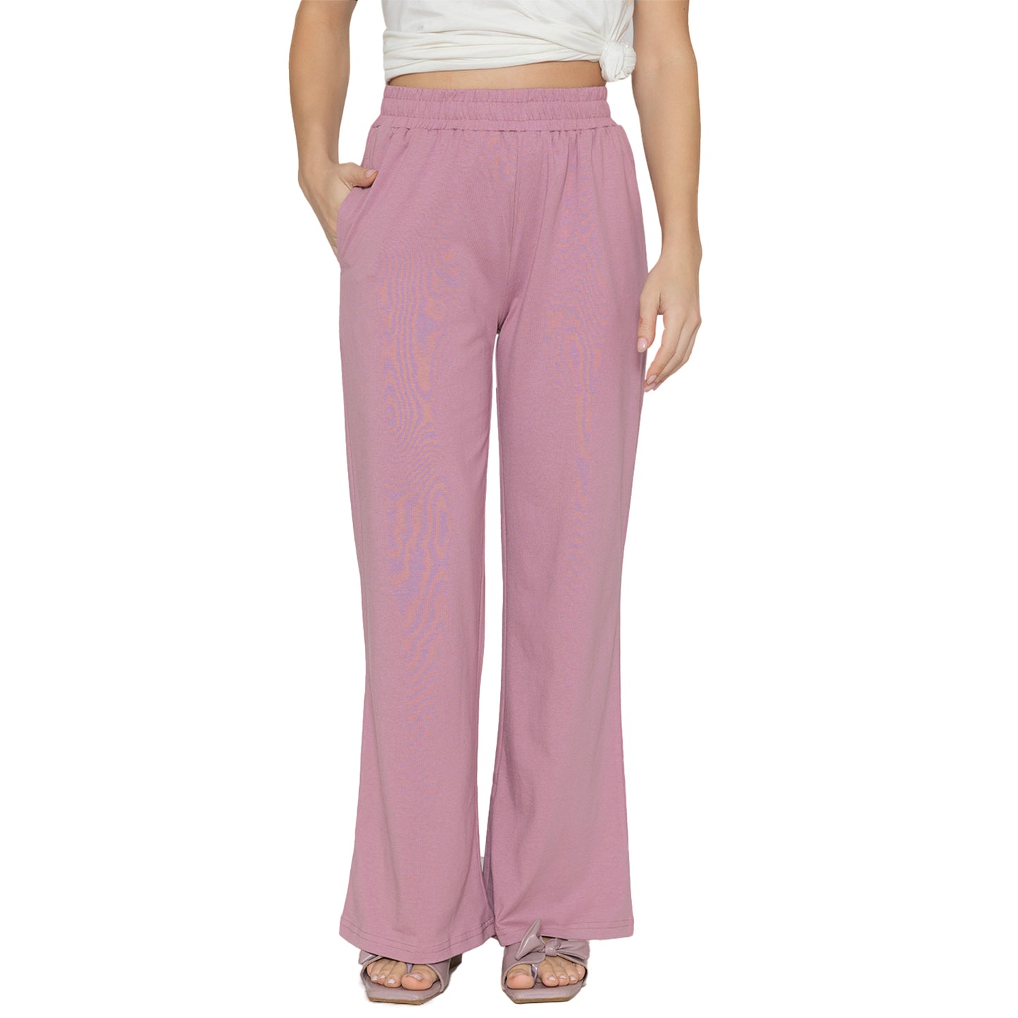 Women Flare Pants - Lilac