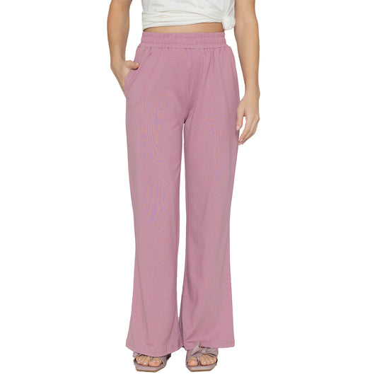 Women Flared Pants (Lilac)