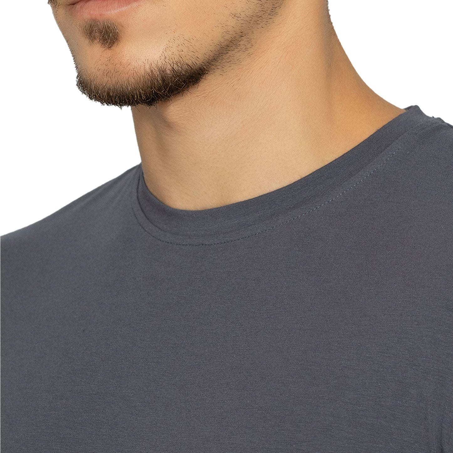 Wild Dove Men's Round Neck Solid T-Shirt