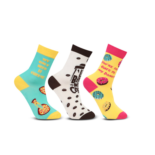 Food Design Printed Ankle Socks for Women & Girls