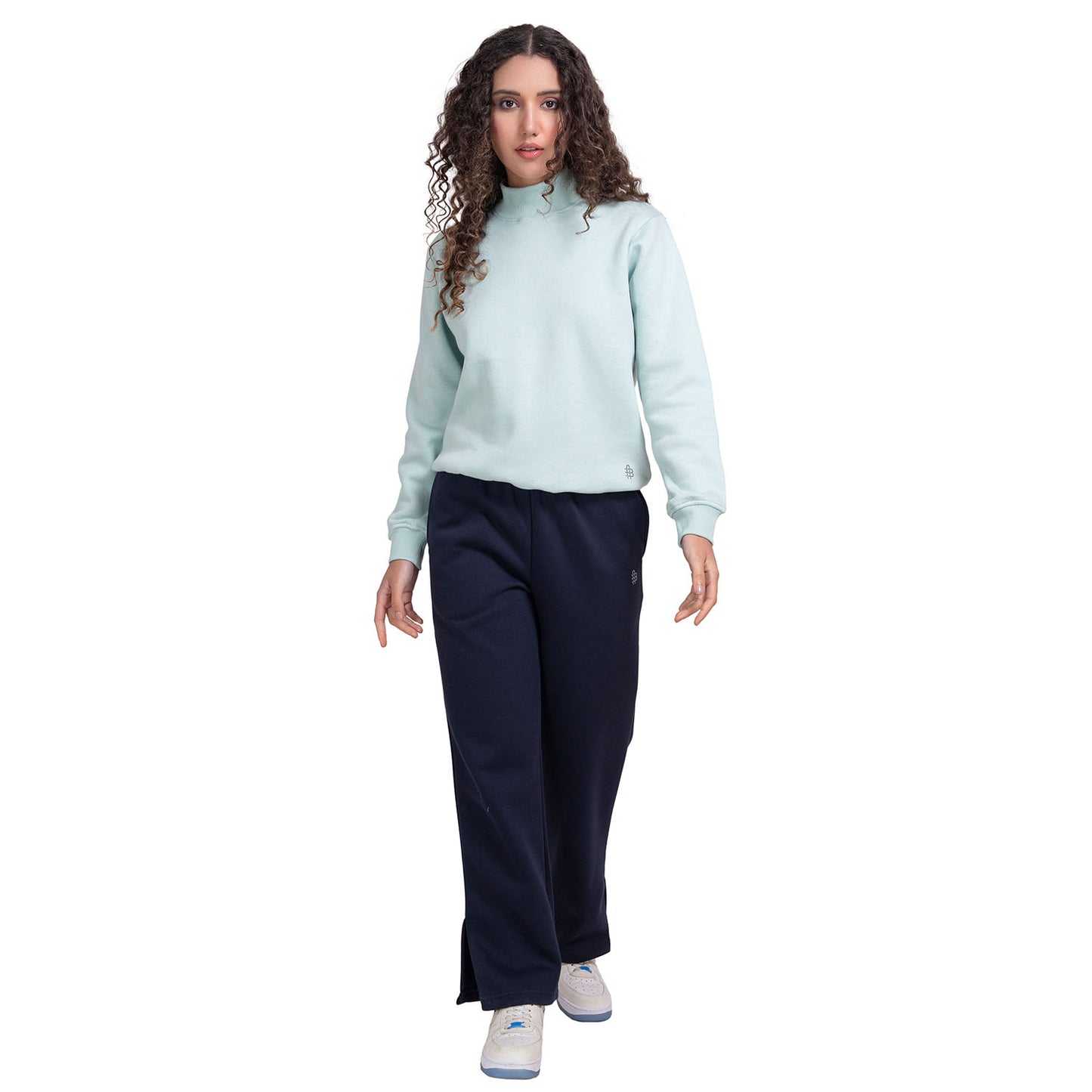 Women High Neck Sweatshirt