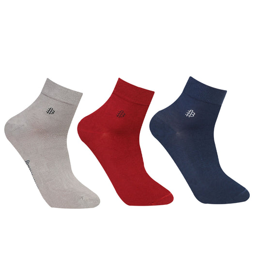 Men's Everyday Bamboo Ankle Socks | Assorted - Pack of 3