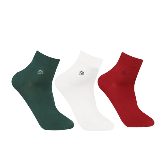 Men's Bamboo Ankle Socks | Assorted - Pack of 3